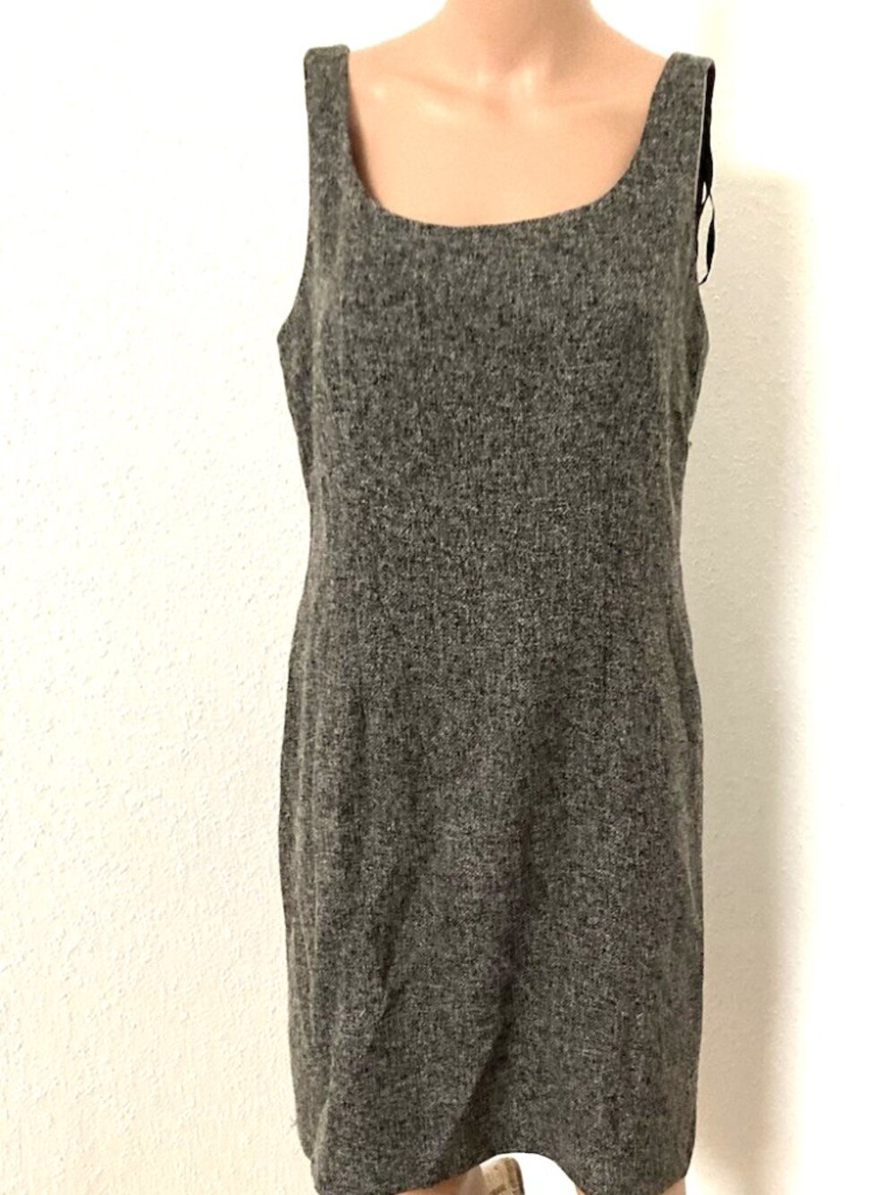 Jessica Howard Women's 12 Grey/Purple Sheath Knee Length Dress